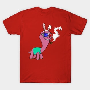 Turtle Rabbit Guy No Smoking Just Got a Pipe T-Shirt